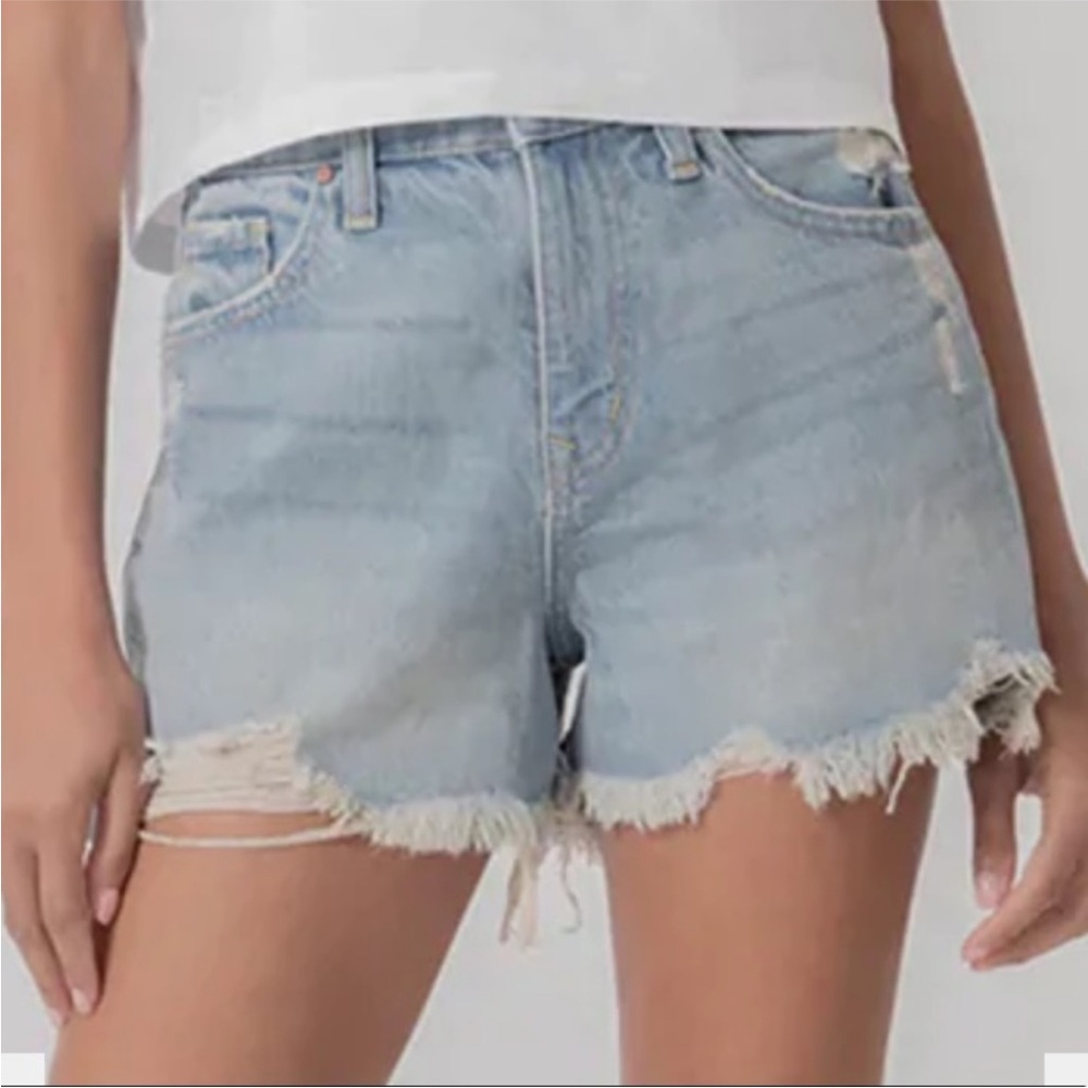 Women's Light Blue Denim Shorts